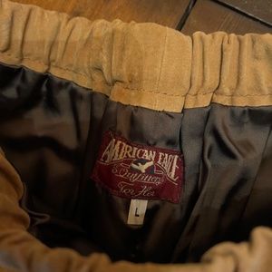 Vintage suede women’s pants